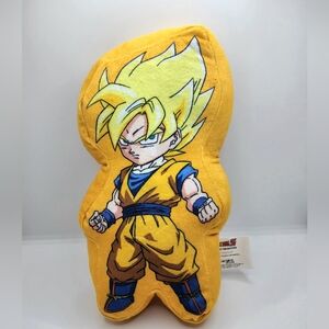 DBZ Dragon Ball Z Super Saiyan Goku Anime Pillow Plush 10” New Without TAG